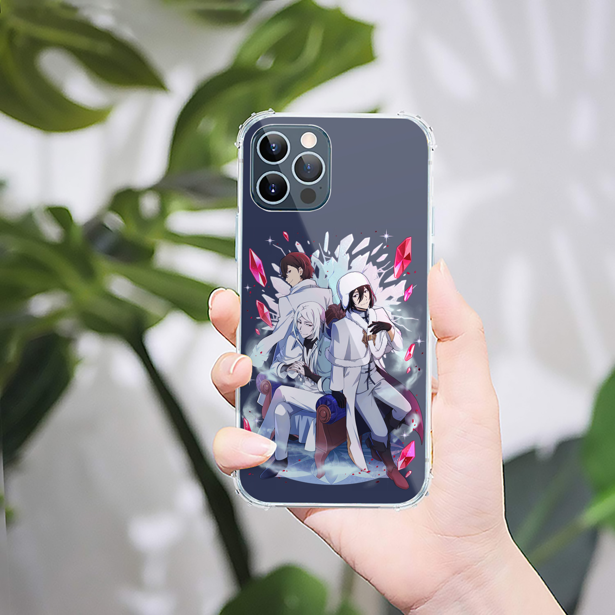 （画像用） 文豪ストレイドッグス Bungo Stray Dogs 【iPhone 12シリーズ対応】透明スマホケース（クリアソフトケース）